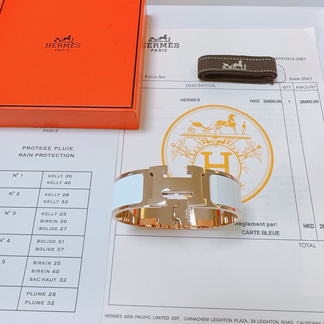 Hermes 爱马仕手镯 ❗️定制 手环 珐琅工艺考验师傅的手艺了 要确保色泽手工制作好[色][色] 定制 宽版1.8mm 都爱爱马仕手镯 7