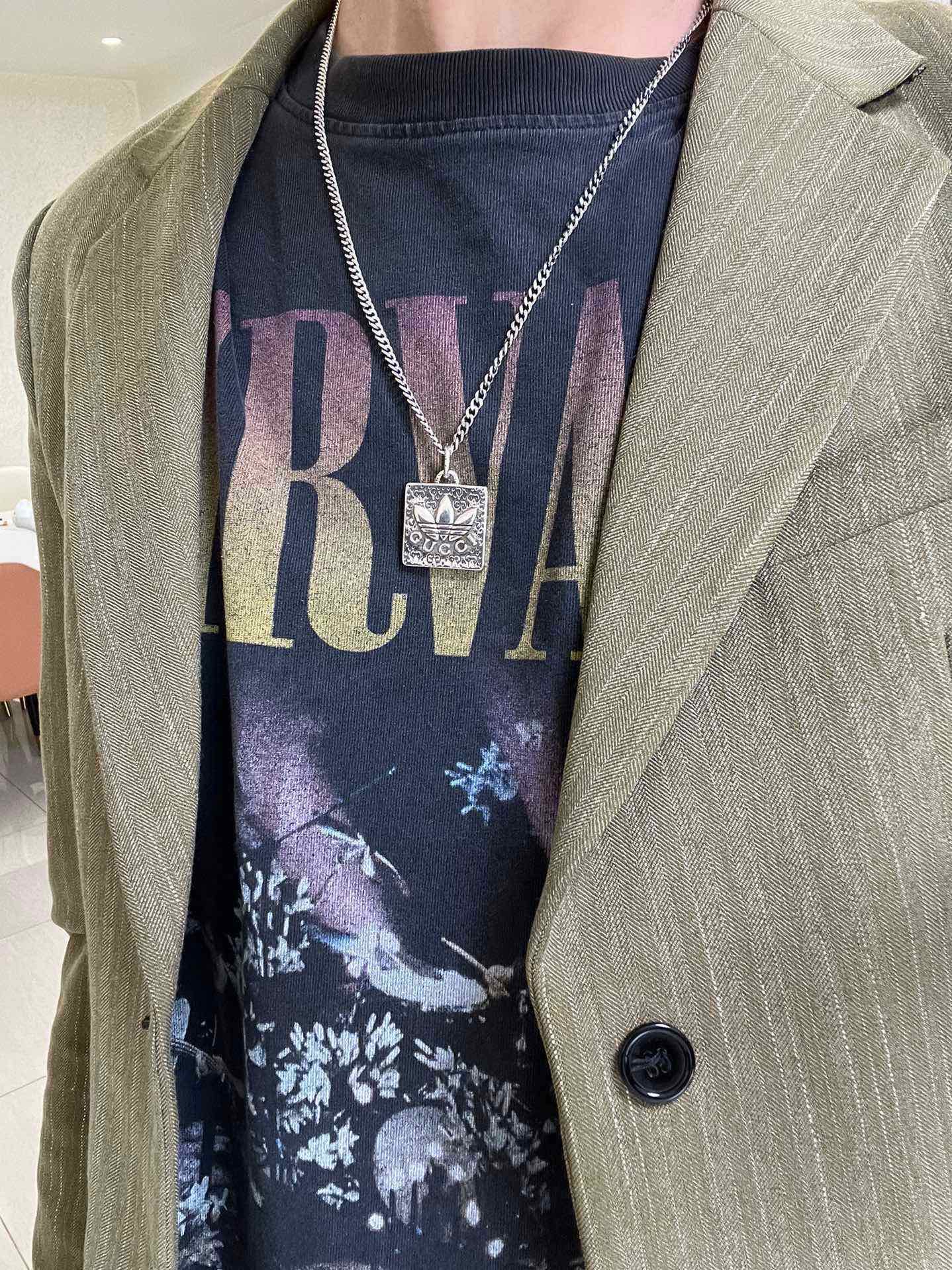 不爆不发 小红书抖音带货平台推广首选 Gucci古驰项链最新款三叶草联名 链条档次更高明星同款Anger Forest系列双g设计理念复古项链 3