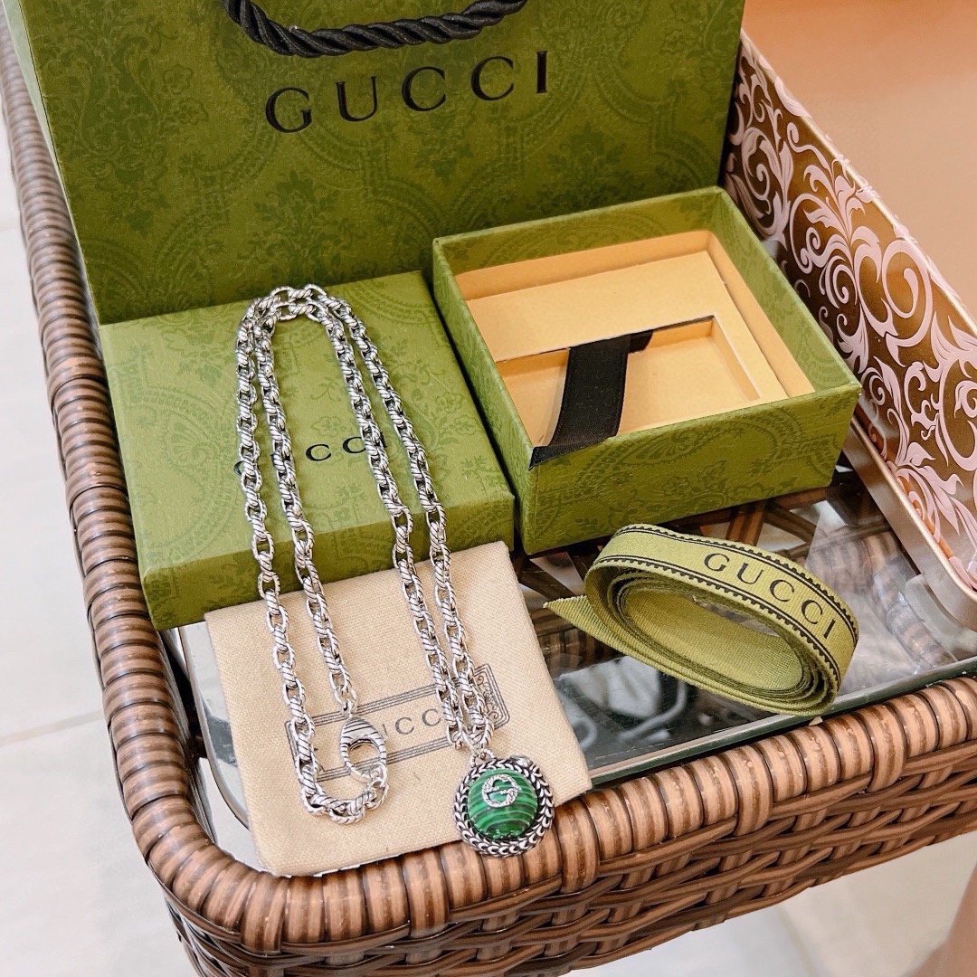 抖音带货首选🔥 Gucci古驰项链2024最新款链条档次更高Anger Forest系列双G古驰项链 9