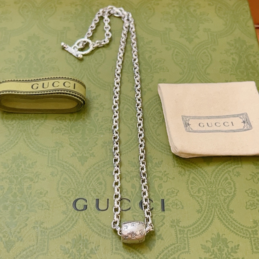 Gucci古驰项链最新款链条档次更高明星同款Anger Forest系列双G古驰项链 7
