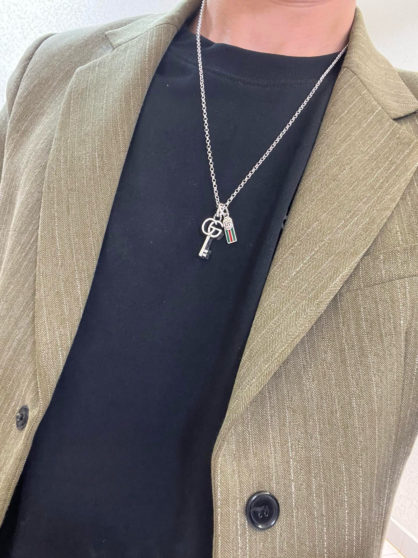 Gucci古驰项链最新款链条档次更高Anger Forest系列双G链条经典款项链设计系列古驰项链 3