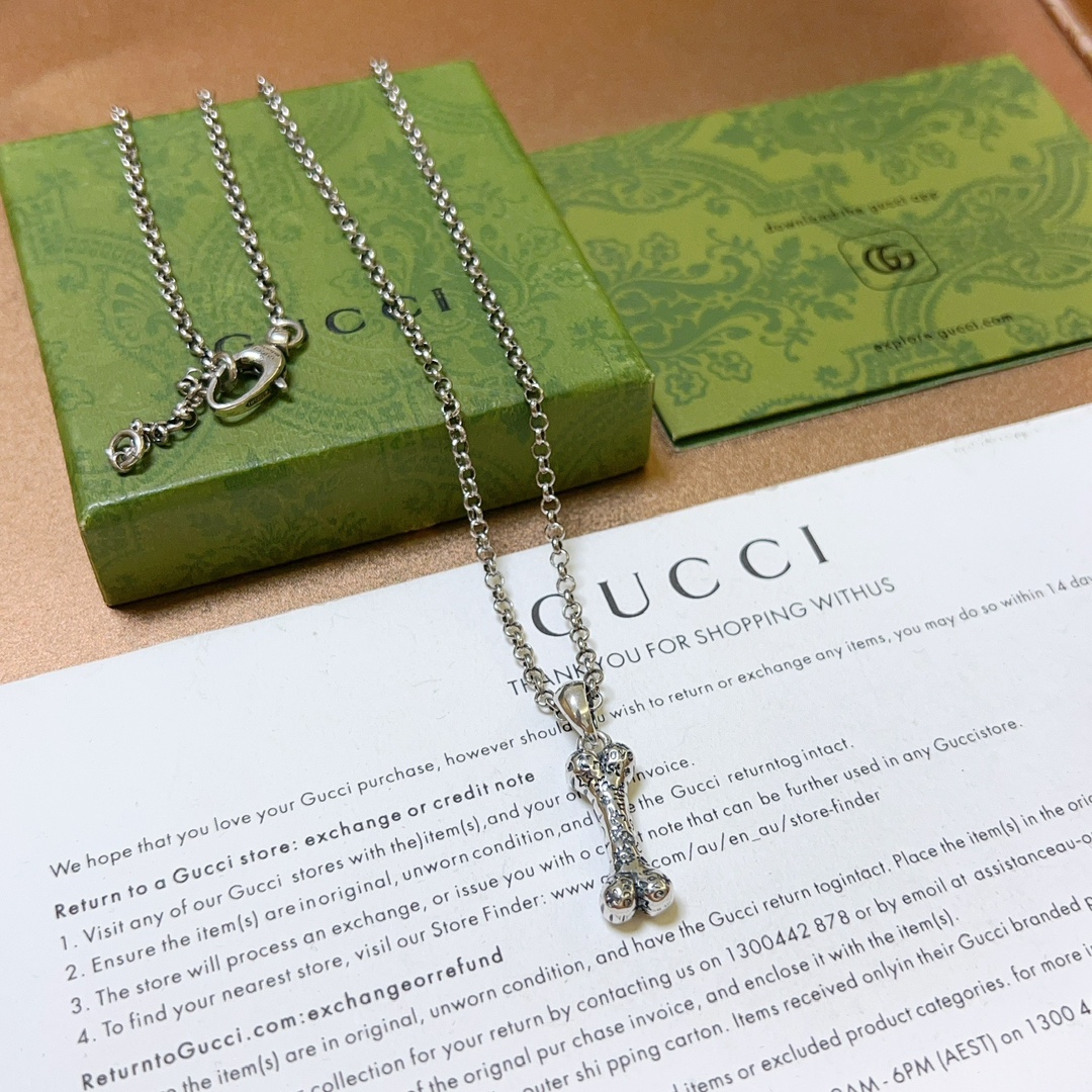 新品发布 👒Gucci古驰项链最新款链条档次更高Anger Forest系列双G经典款古驰👔艺术设计理念项链系列复古项链🎨🖼️服饰瞬间 8