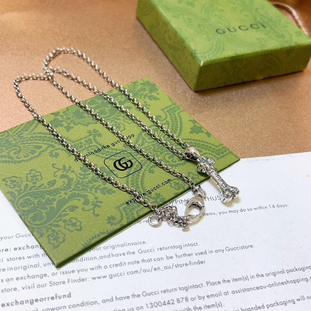 新品发布 👒Gucci古驰项链最新款链条档次更高Anger Forest系列双G经典款古驰👔艺术设计理念项链系列复古项链🎨🖼️服饰瞬间 7