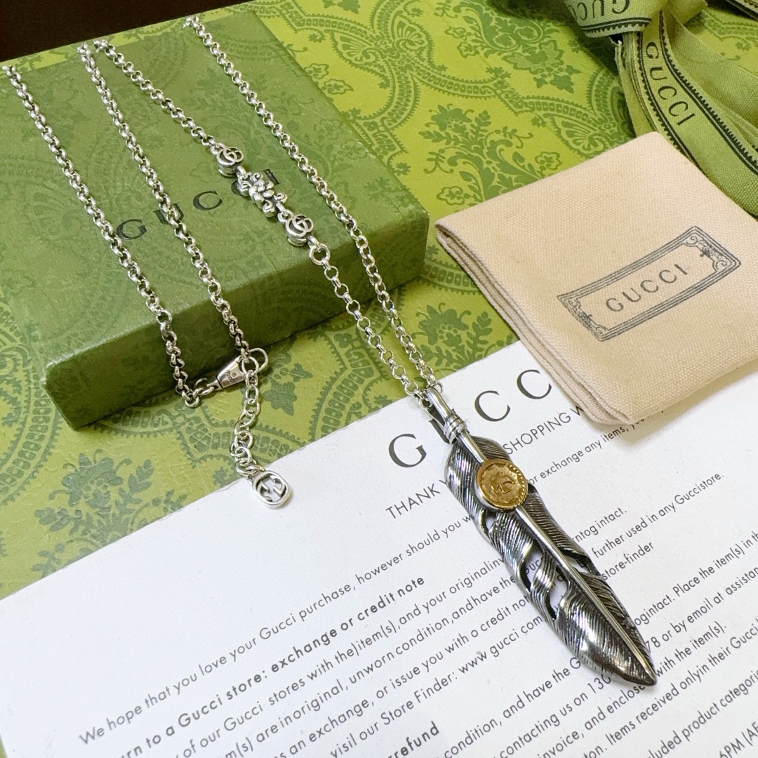 Gucci古驰项链最新款链条档次更高明星同款Anger Forest系列双G古驰项链 8