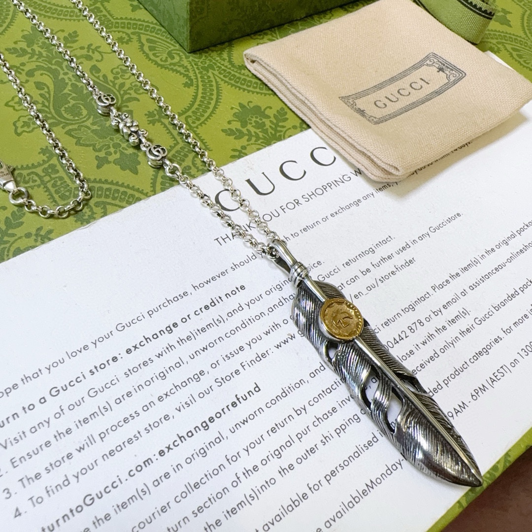 Gucci古驰项链最新款链条档次更高明星同款Anger Forest系列双G古驰项链 5