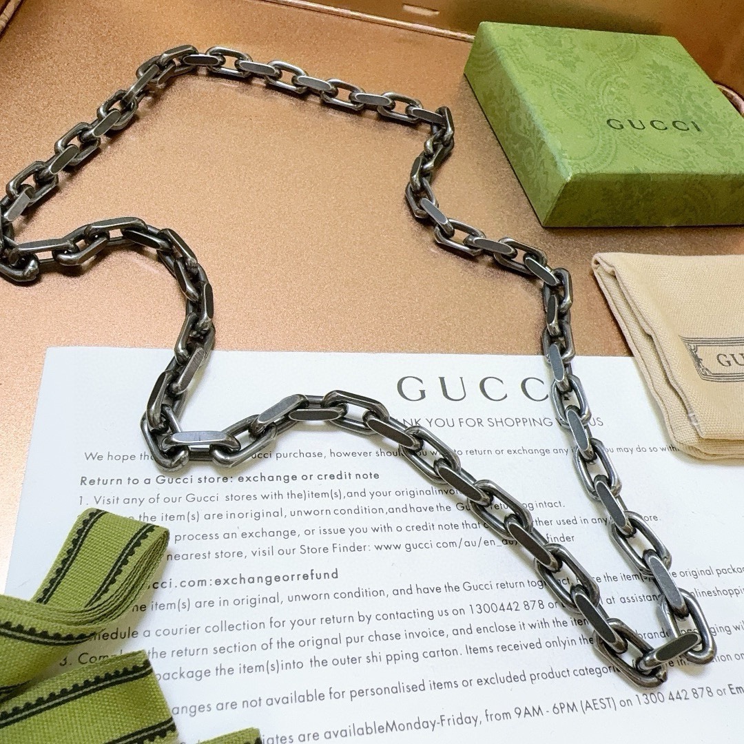 Gucci Gucci necklace, latest model, higher chain grade, celebrity style - Jewelry 4