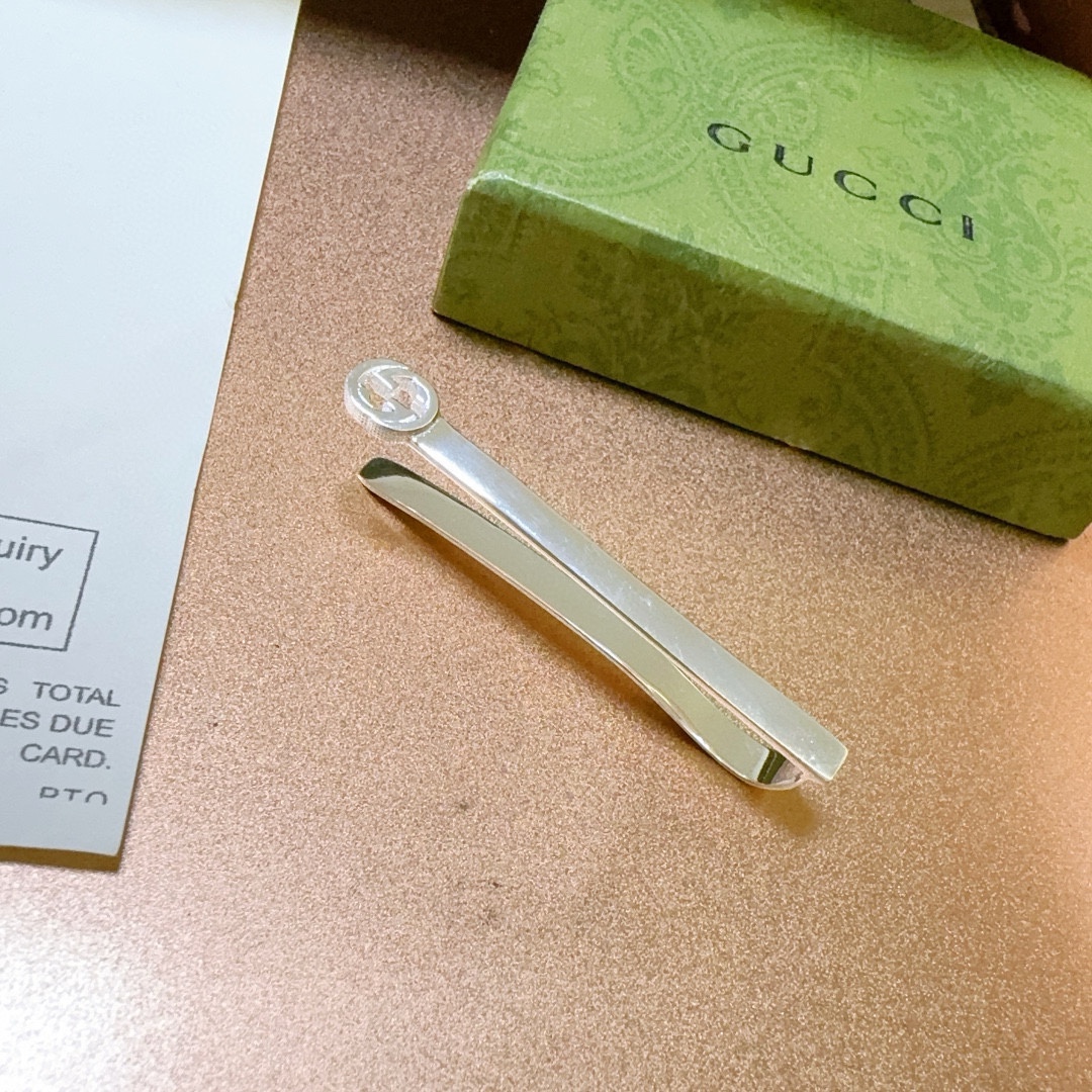 新品发售 👒🐈‍⬛Gucci古驰发夹最新款纯手工古银材质档次更高Anger Forest系列双G🎸经典款系列复古银发夹 4