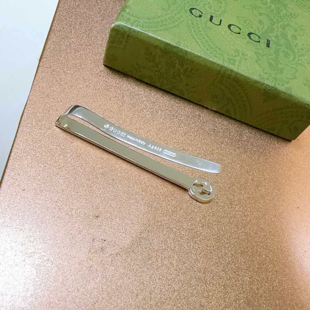 新品发售 👒🐈‍⬛Gucci古驰发夹最新款纯手工古银材质档次更高Anger Forest系列双G🎸经典款系列复古银发夹 5