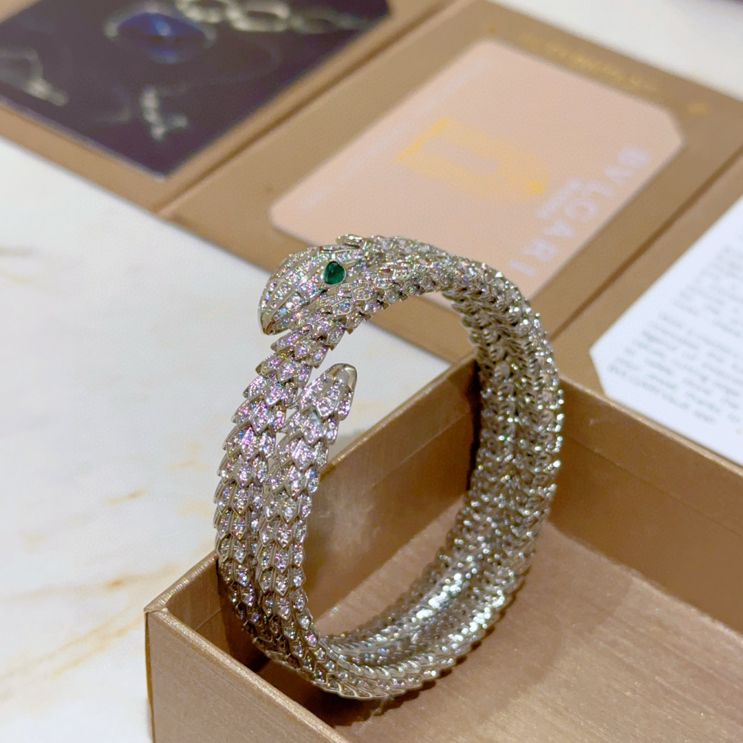 BVLGARI 宝格丽 手镯 亚金 电镀 18K金-顶级品质