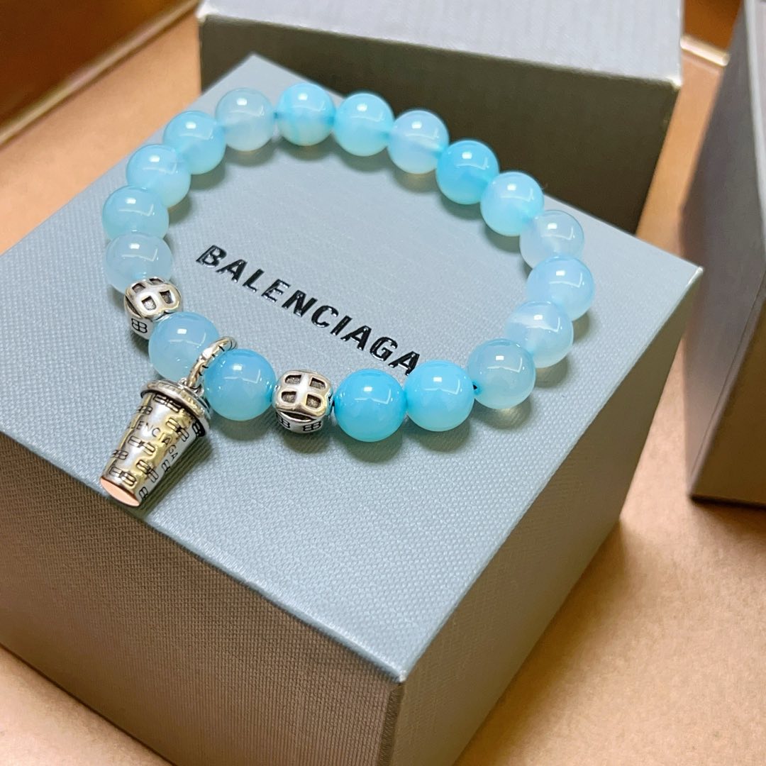 新品发布会👒专柜精工版本天然玛瑙巴黎世家手链 泰银风格巴黎世家手链 男女款 复古做旧风 纯手工打造 ~开模💝潮流时尚必备 男女均可佩戴 情 4