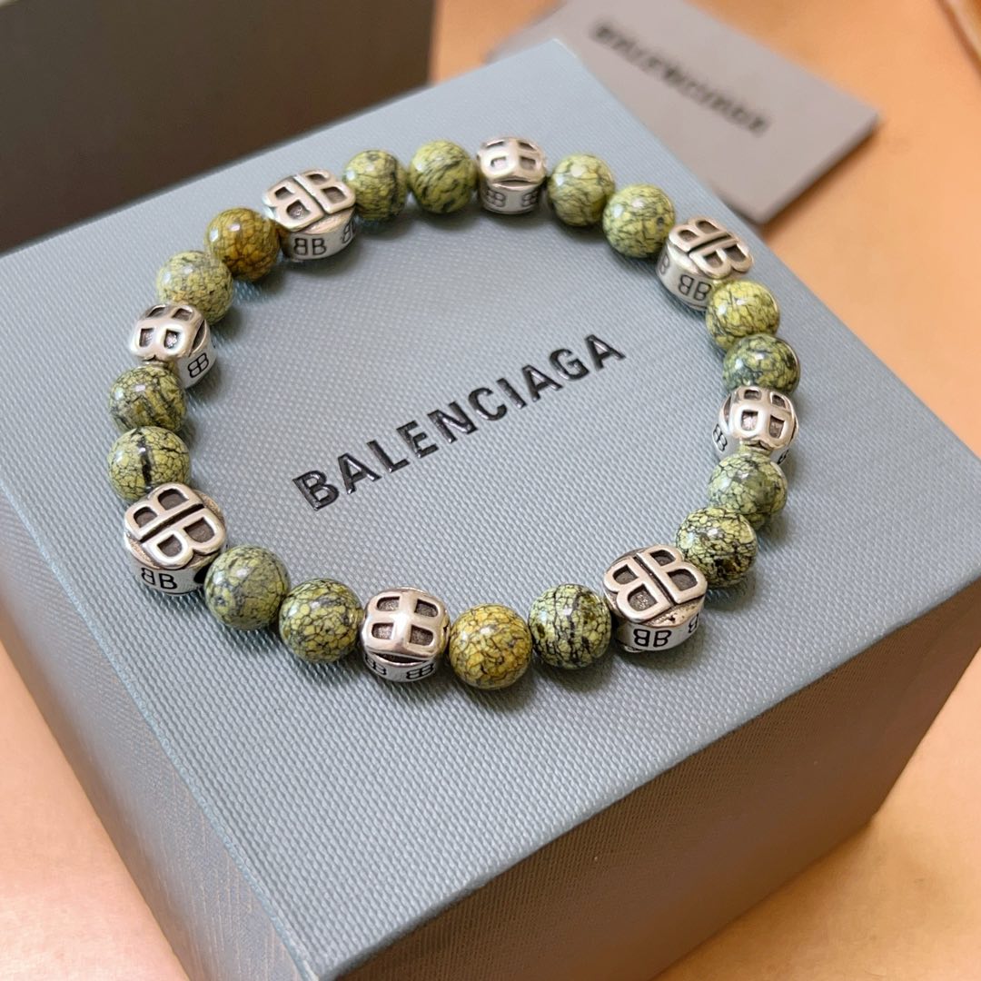 新品发布会👒专柜精工版本药王石巴黎世家手链 泰银风格巴黎世家手链 男女款 复古做旧风 纯手工打造 ~开模💝潮流时尚必备 男女均可佩戴 情侣款同款 摇 7