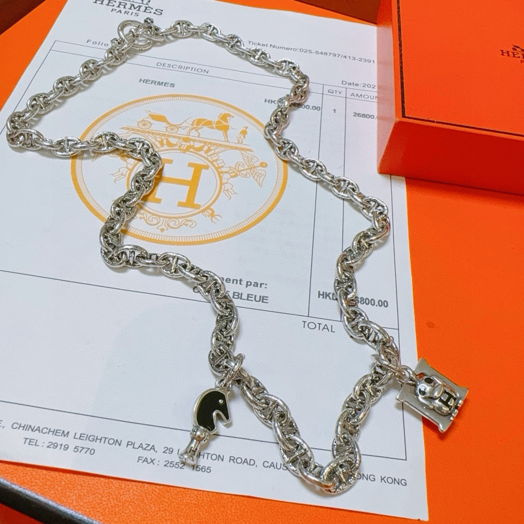 真的会心动🐎🐎 HERMES 爱马仕项链 🐴猪鼻子H项链系列首饰 进口材质定制 4