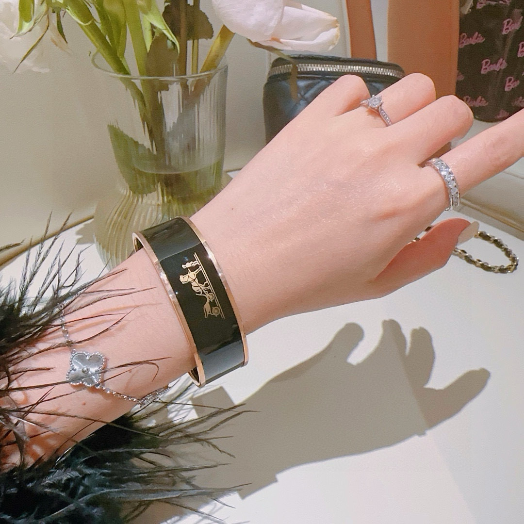 爱马仕 Hermès 传世高定珠宝耳环项链戒指首饰 #A662F054 3
