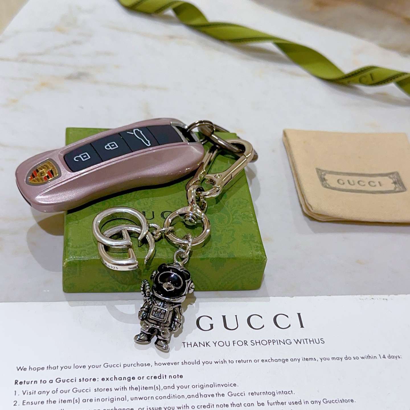 New Gucci Items: Key Buttons, Bag Buttons, Package Labels, Anger Forest Design.