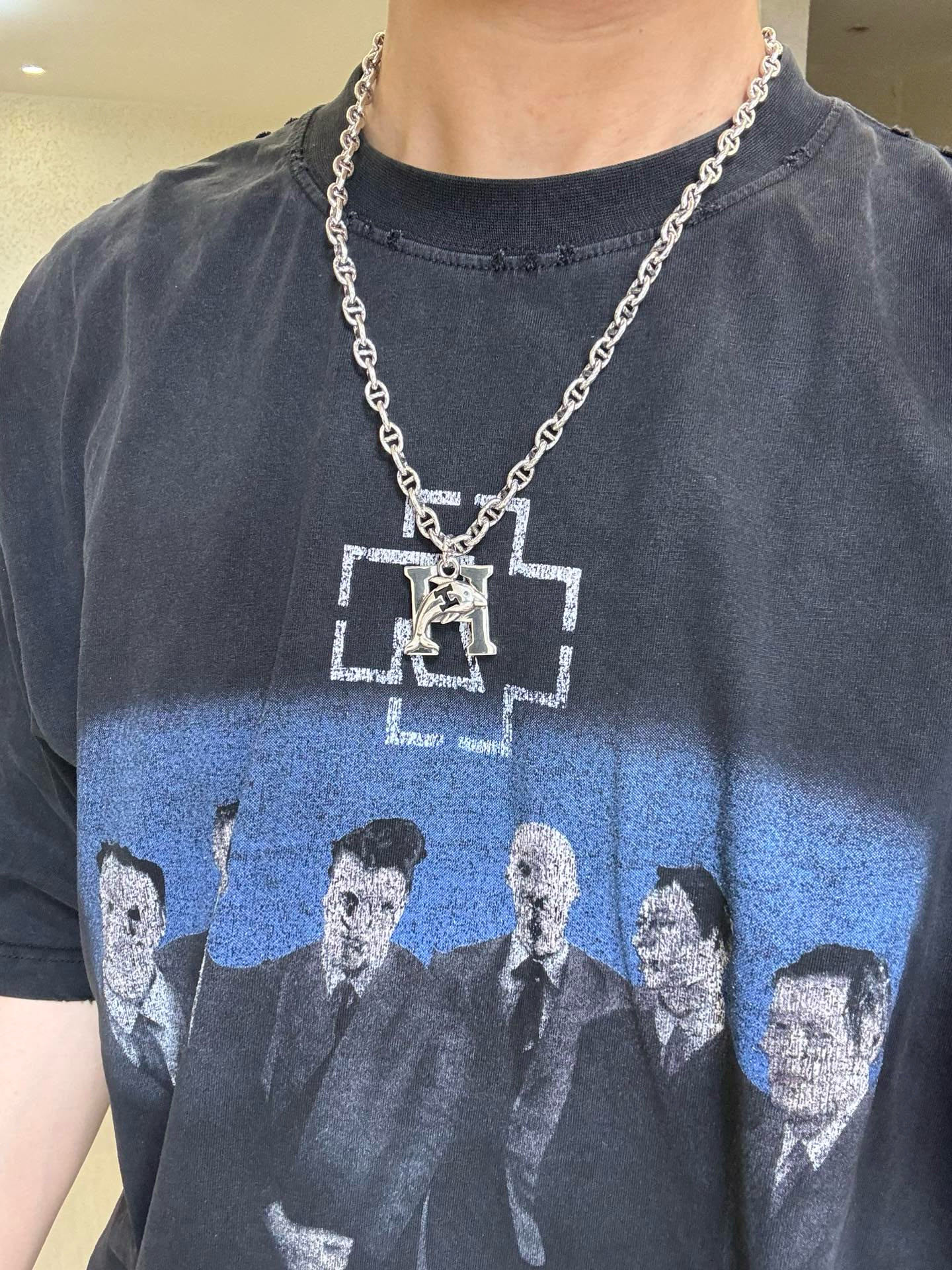 批140。🌀🌟HERMES  爱马仕项链 猪鼻子项链系列首饰 进口定制.高端链条经典搭配 新品 简单时尚🌟专柜一致 火爆款出货 设计独特 前卫 男女必备款！