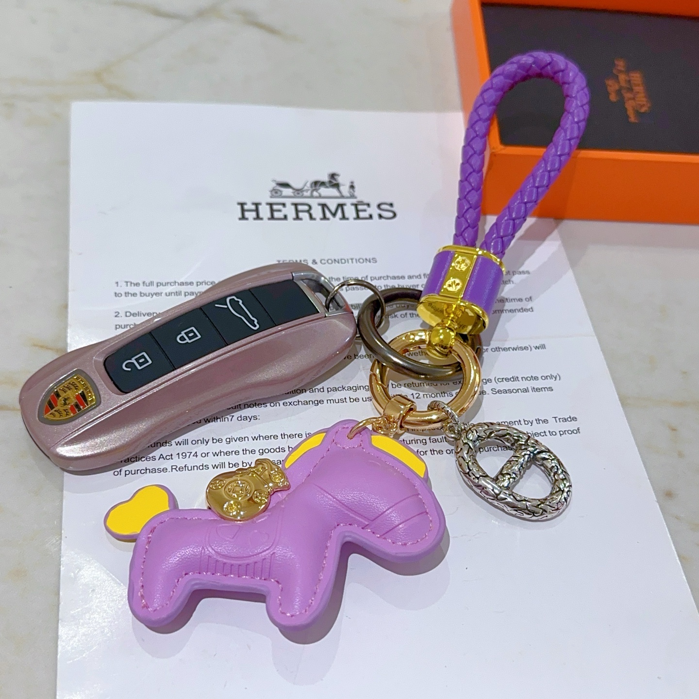 Luxury Hermes Key Button in Platinum: Customized and Refined Craftsmanship - 图片 3