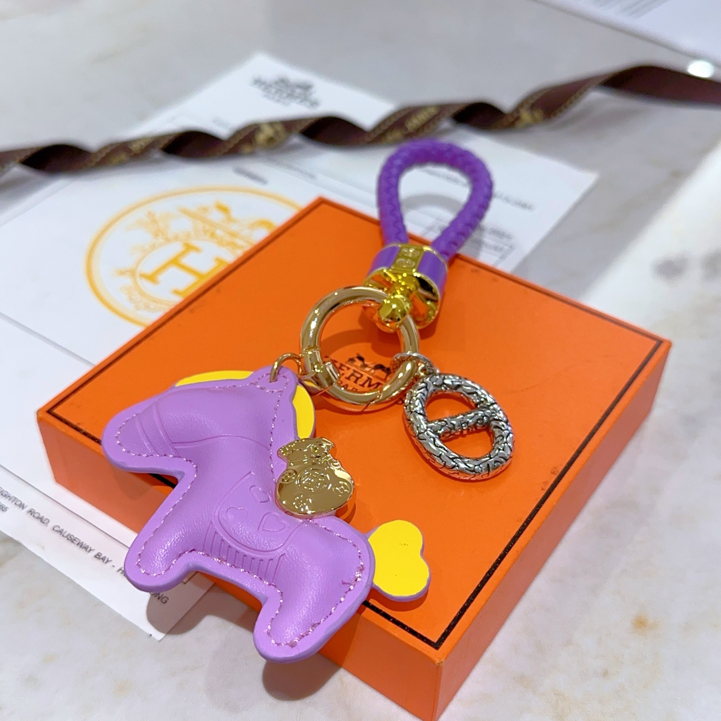 Luxury Hermes Key Button in Platinum: Customized and Refined Craftsmanship - 图片 2