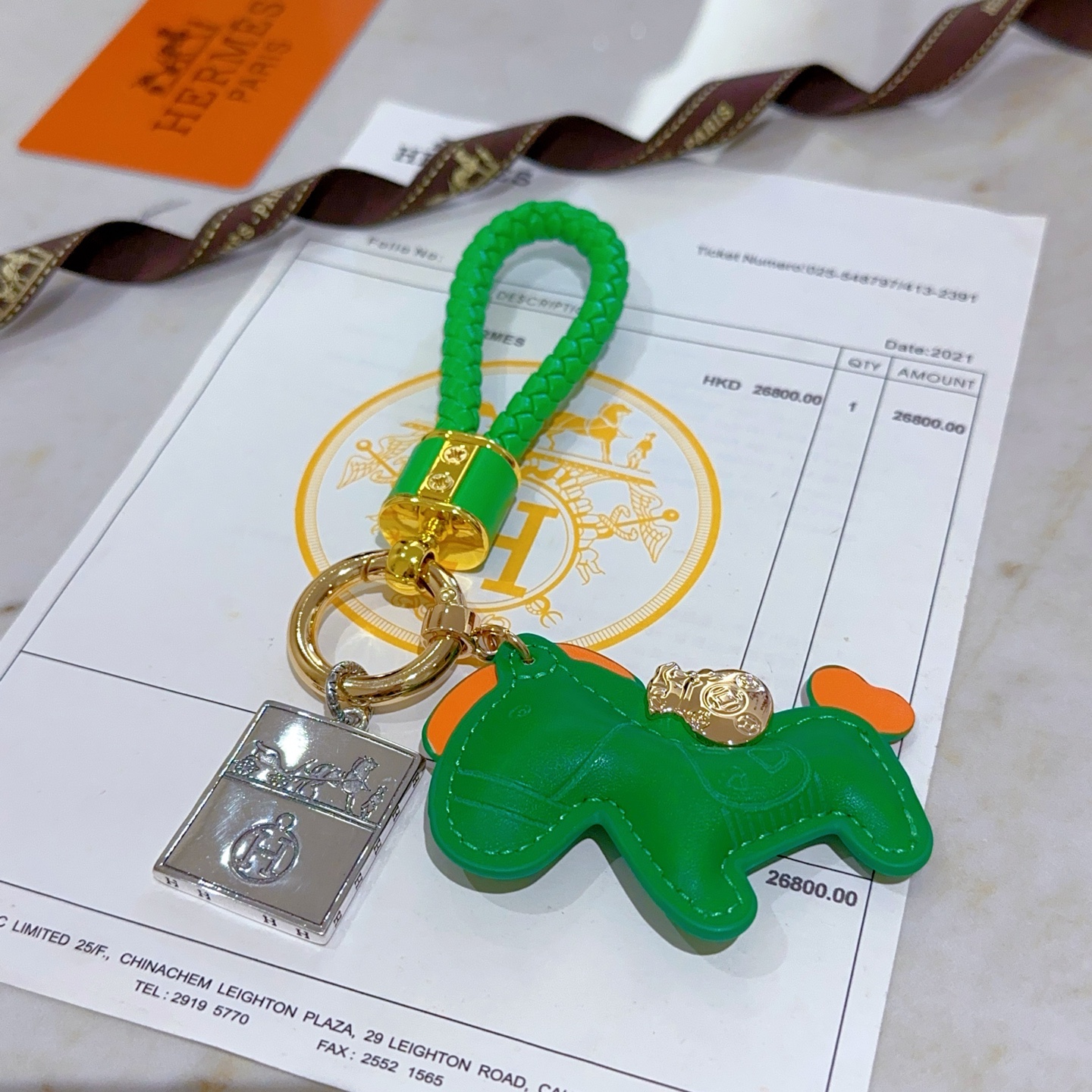 Luxurious Hermes Horse Key Button Platinum Keychain: Exquisite Customized Design with High-End Craftsmanship - 图片 5