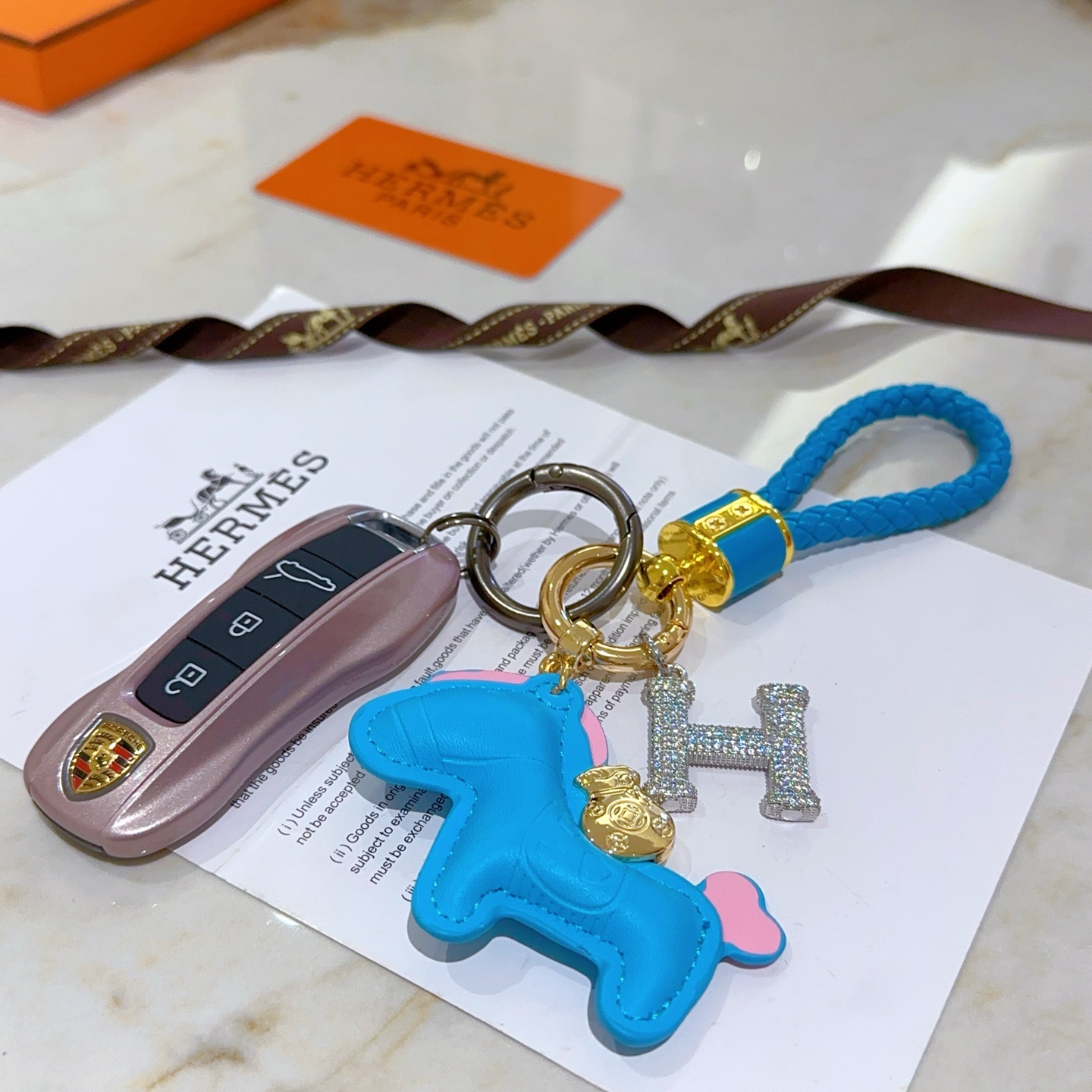 Luxurious Hermes Key Button in Platinum for Customized High-End Craftmanship