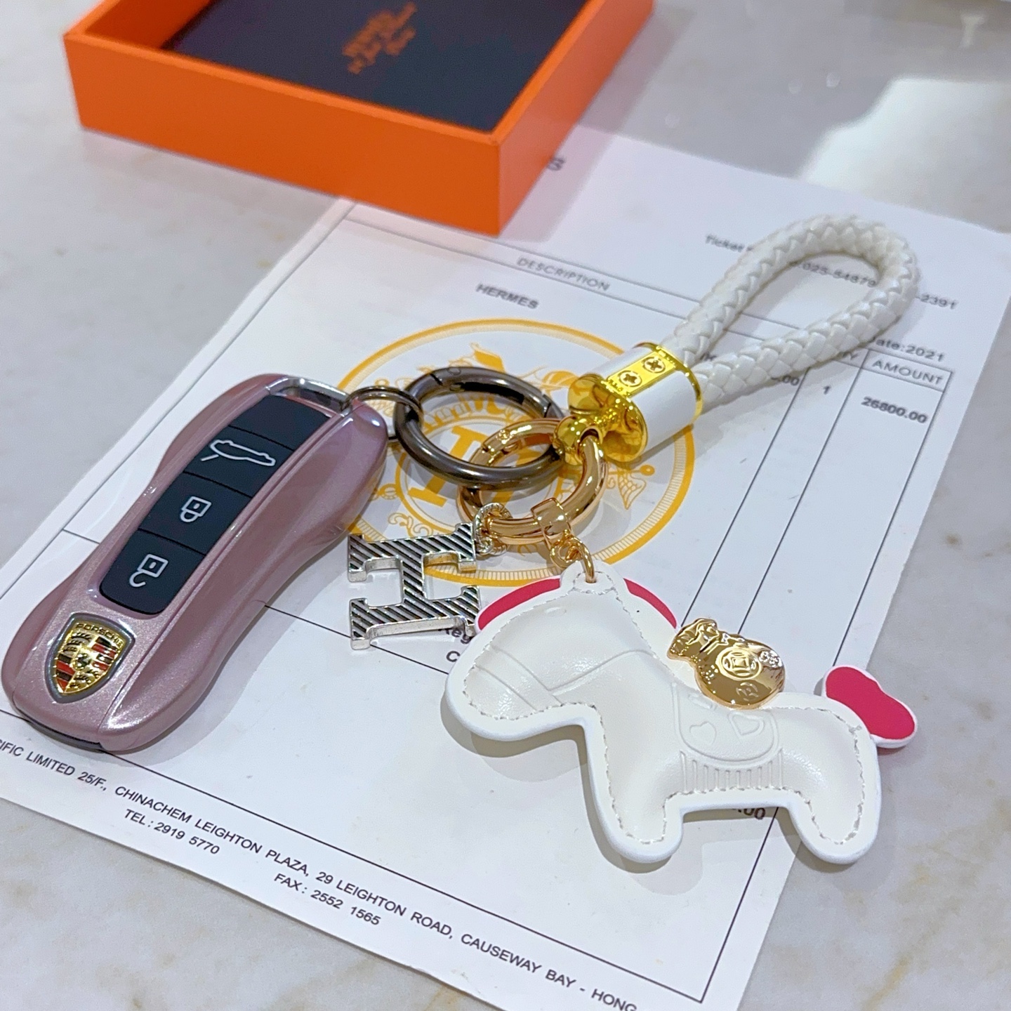 Luxurious Hermes Key Button in Platinum: Customized Male and Female Designs
