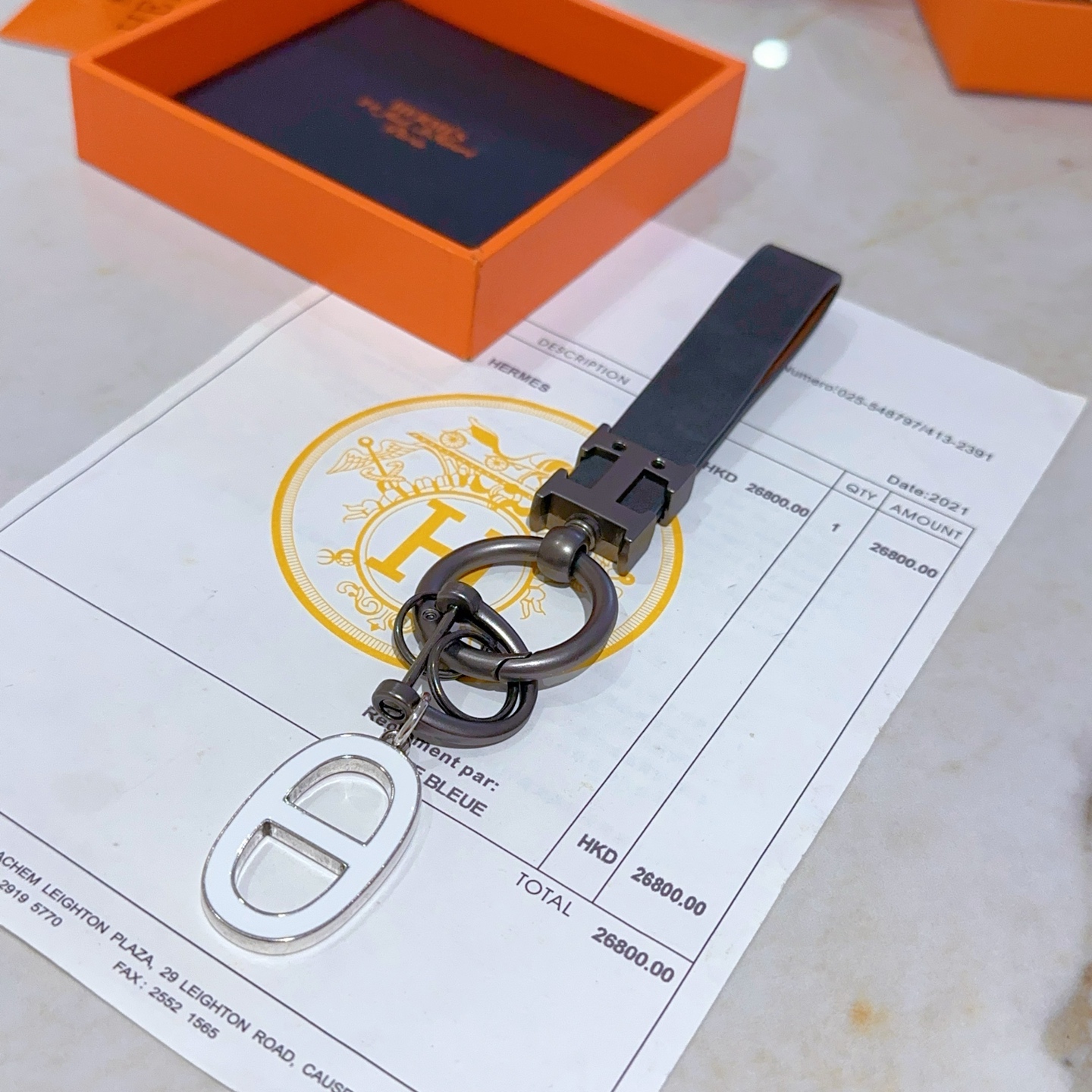 Luxurious Hermes Key Button in Platinum: Customized Elegance for All Genders - 图片 2