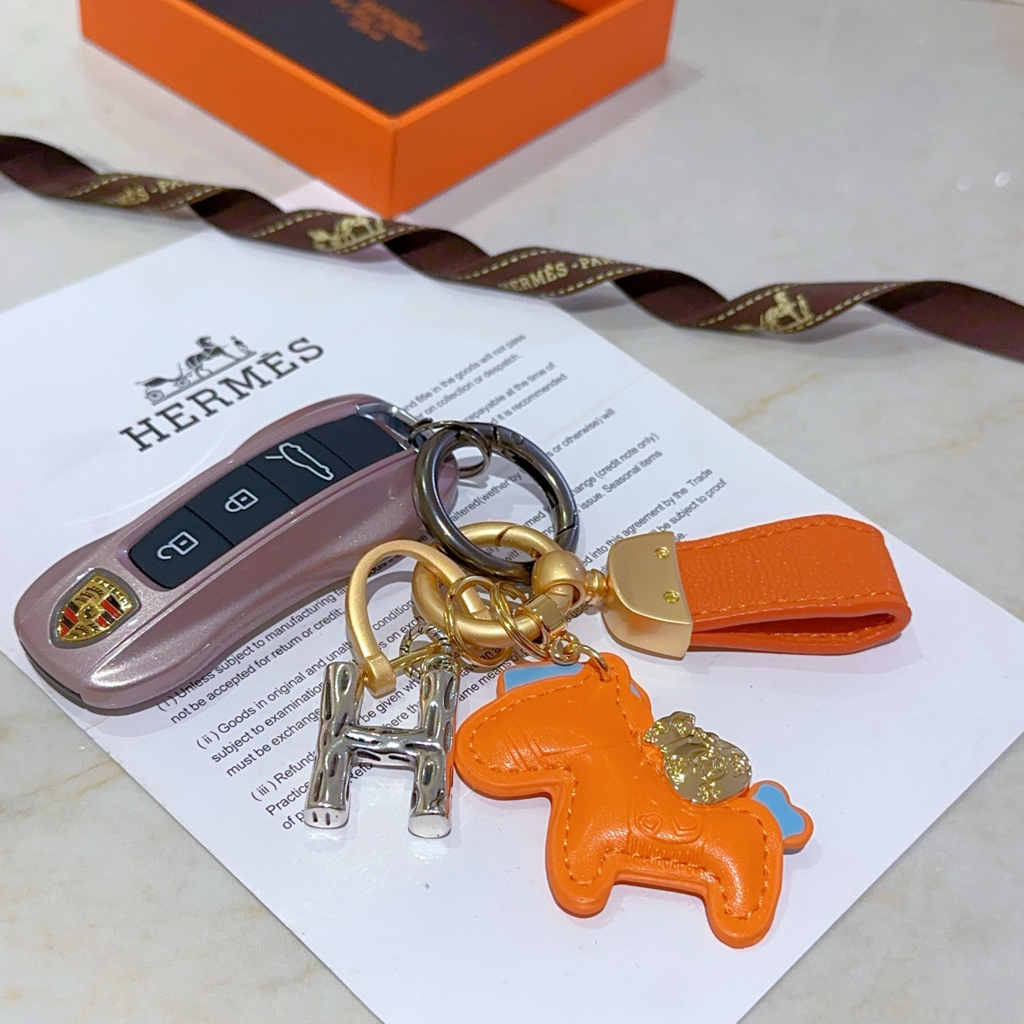 Luxury Hermes Key Button: Platinum Version with Customized Details