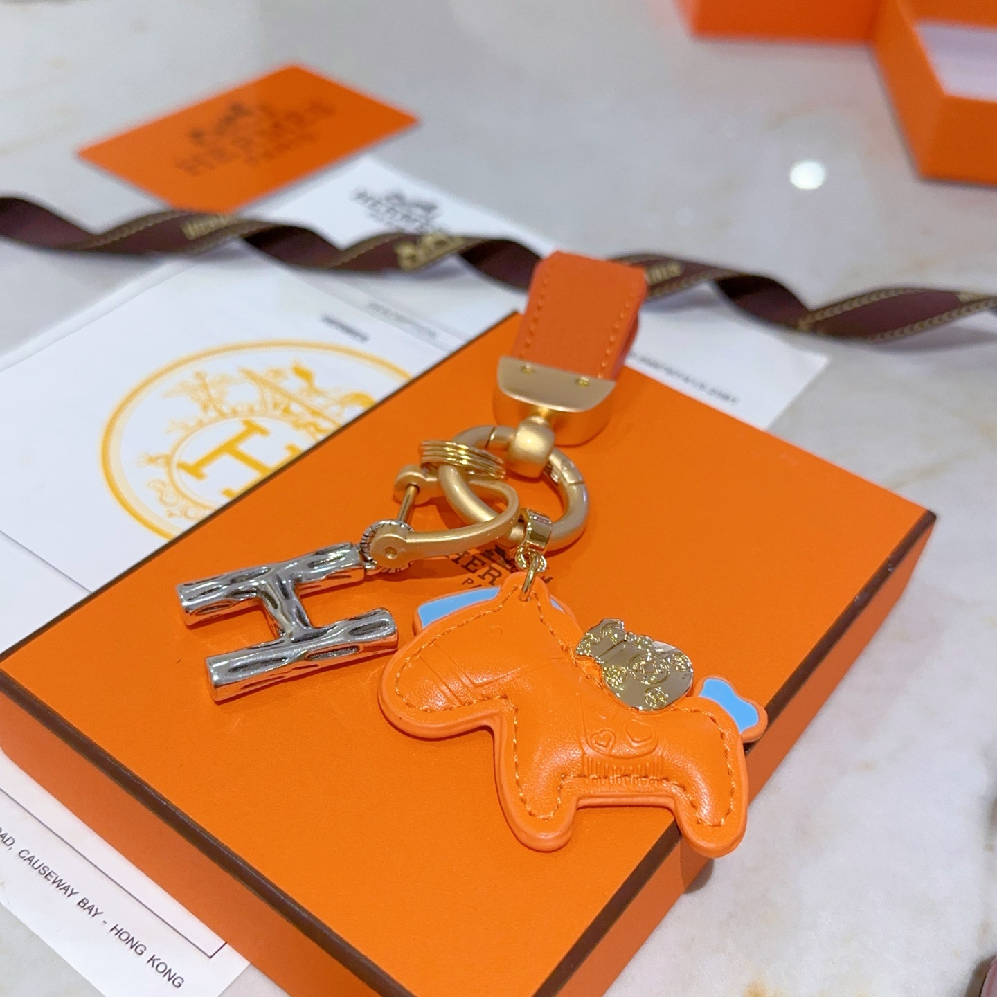 Luxury Hermes Key Button: Platinum Version with Customized Details - 图片 6
