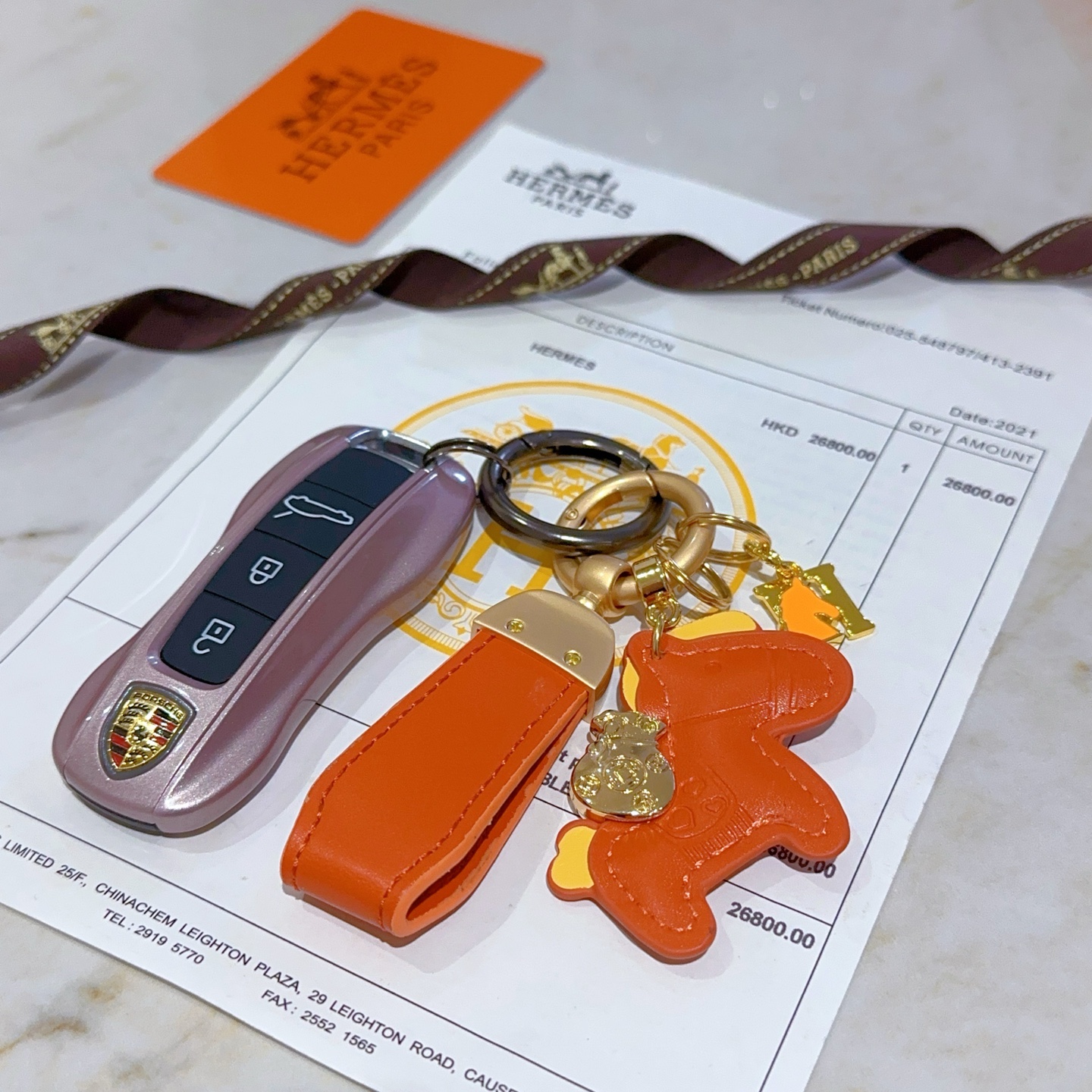 Luxury Hermes Key Buttons in Platinum: Customized, Elegant, and Refined Craftsmanship. - 图片 1