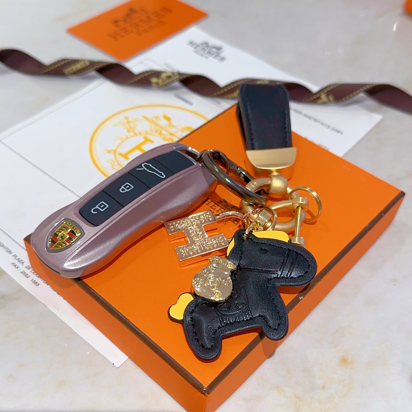 Luxury Hermes Key Button in Platinum: Exquisite Customized Design for Elegance