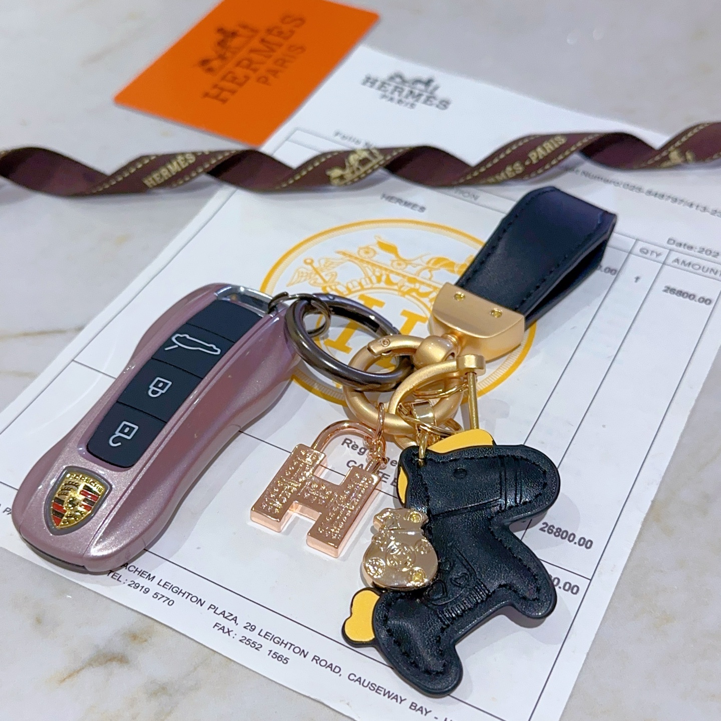 Luxury Hermes Key Button in Platinum: Exquisite Customized Design for Elegance - 图片 2