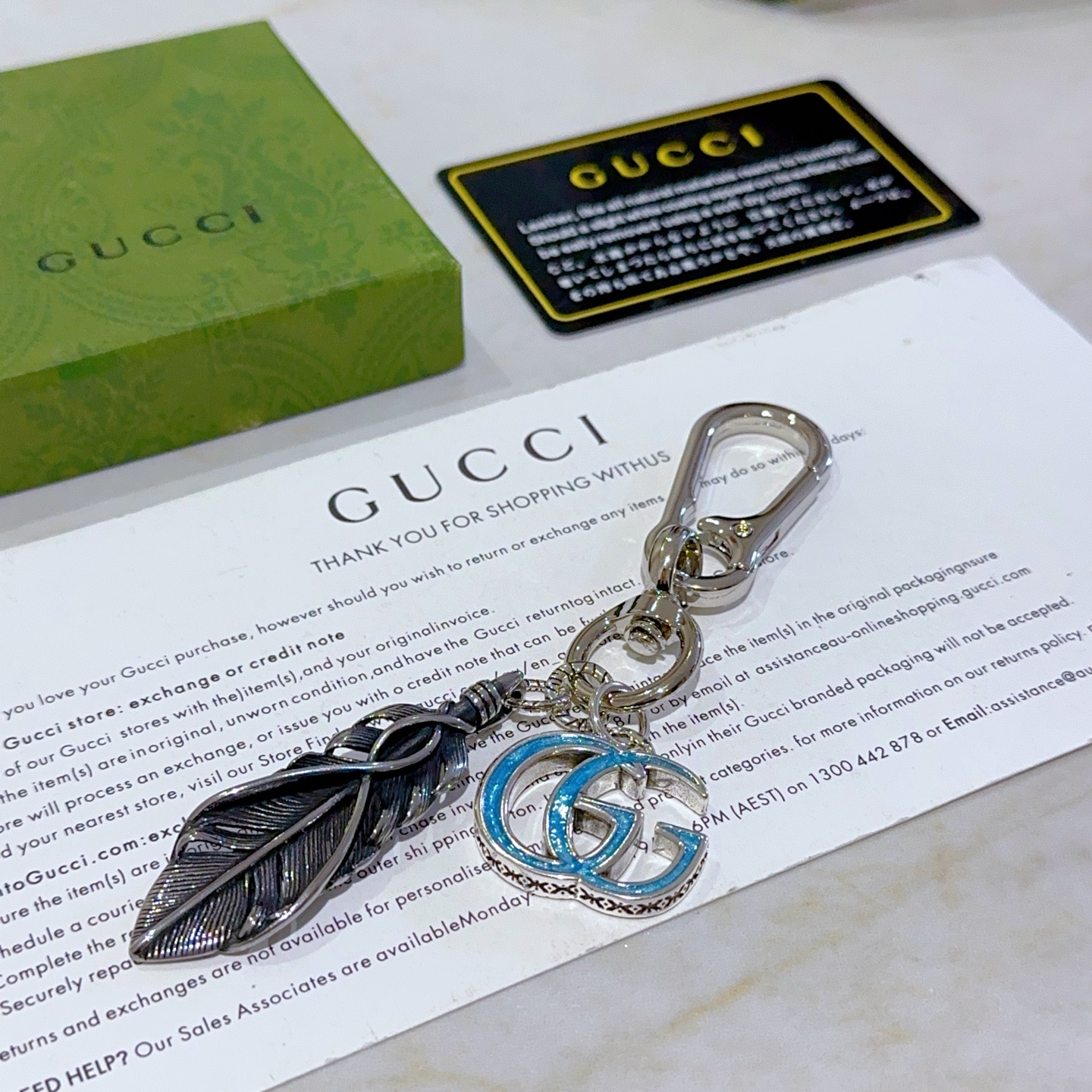 Gucci Introduces 189 New Items with Anger Forest Double G Design Key Buttons