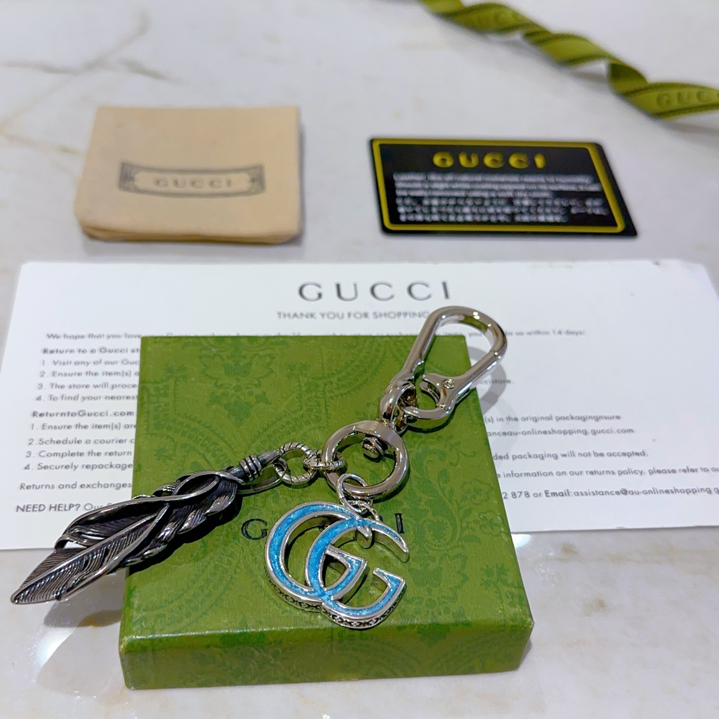 Gucci Introduces 189 New Items with Anger Forest Double G Design Key Buttons - 图片 6