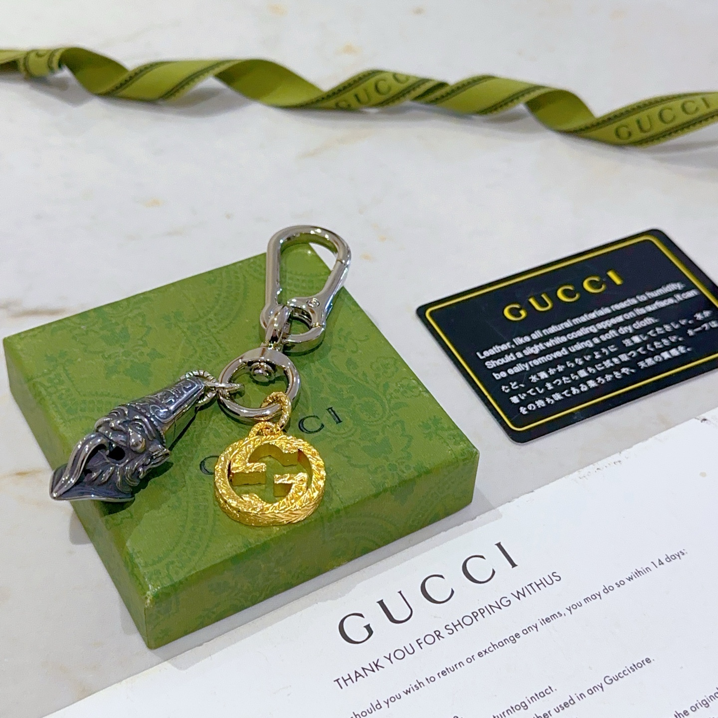 “New Gucci Bag Buttons with Anger Forest Double G Design Key Buttons” - 图片 6