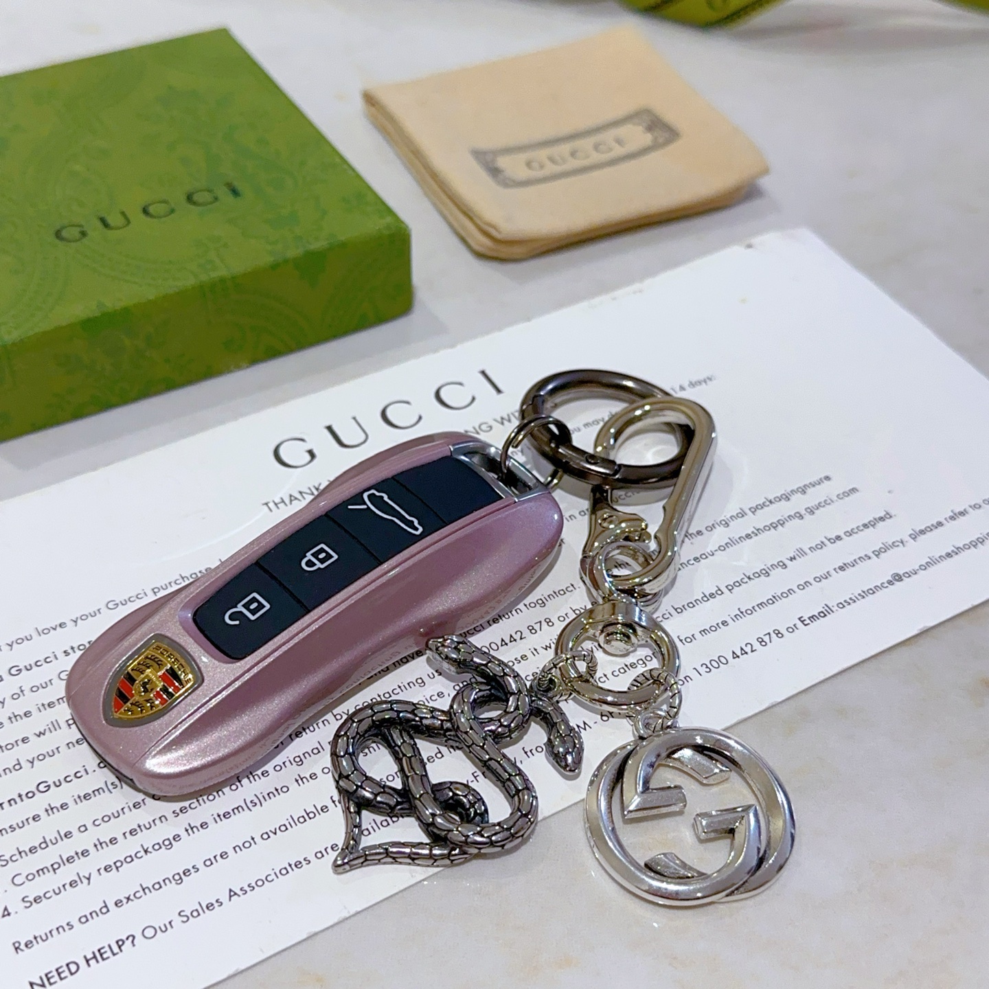 Gucci Introduces 189 New Items with Anger Forest Double G Key Button Series