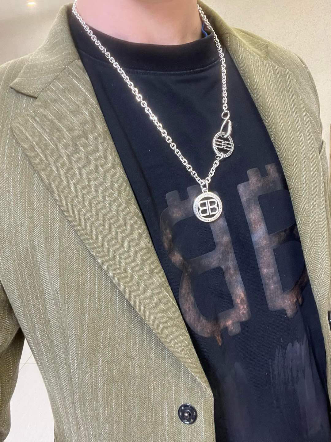 批145原单货🔹🔹新品 巴黎世家项链 Balenciaga 新款项链🔹专柜一致 细节做工精细 每个细节流程到位 设计工艺精细 火爆款出货 设计独特 复古风格 巴黎世家项链