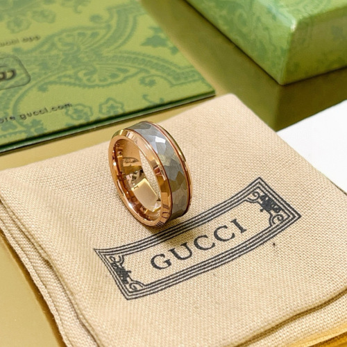 Gucci Anger Forest Series Double G Ring, Handmade V Gold Texture 1 Gucci Anger Forest Series Double G Ring, Handmade V Gold Texture
