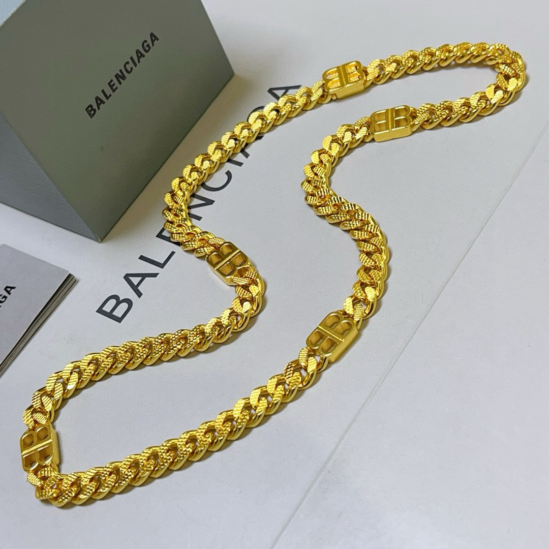批185 原单货🔹🔹新品 巴黎世家项链 Balenciaga 新款项链🔹专柜一致 细节做工精细 每个细节流程到位 设计工艺精细 火爆款出货 设计独特 复古风格 巴黎世家项链 