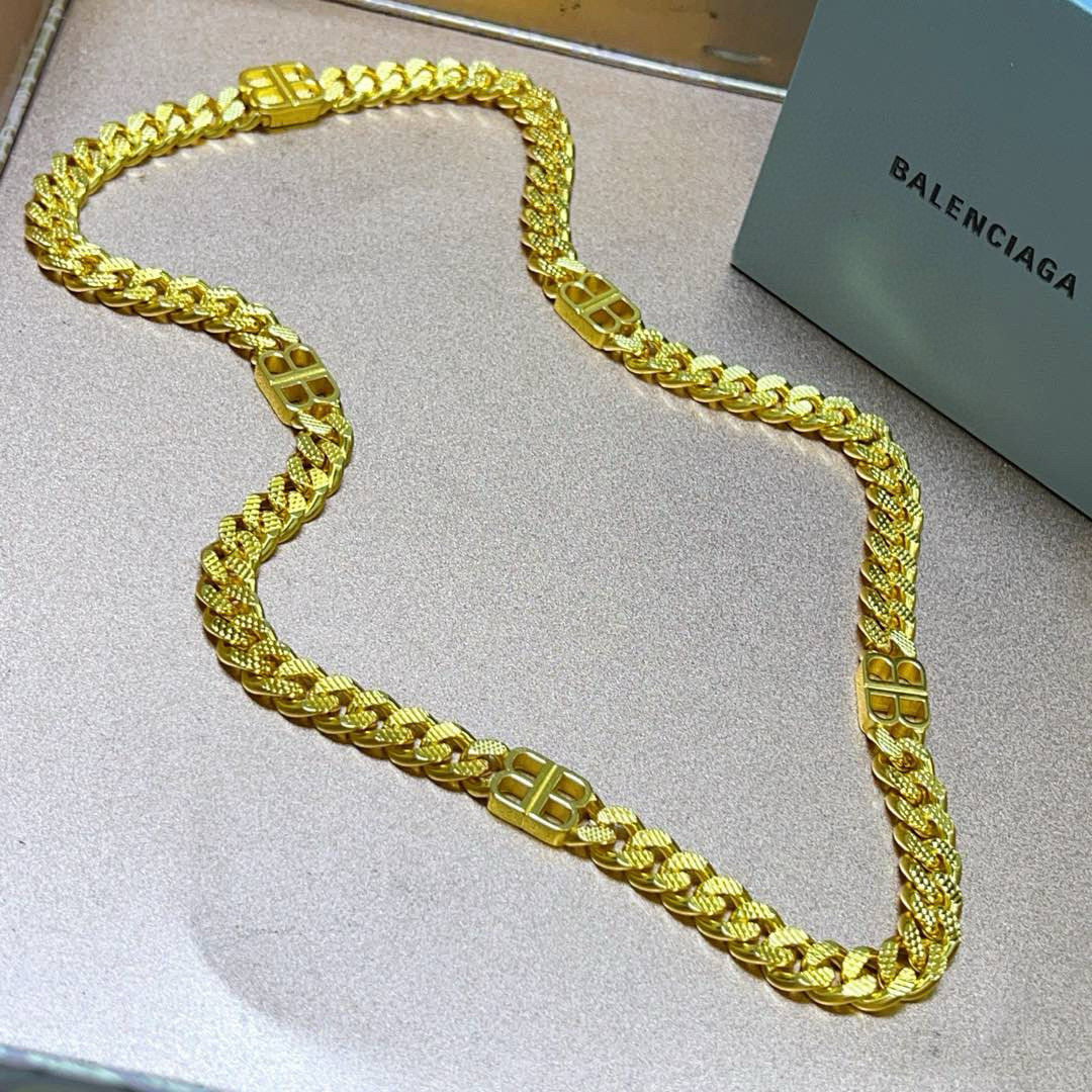 批185 原单货🔹🔹新品 巴黎世家项链 Balenciaga 新款项链🔹专柜一致 细节做工精细 每个细节流程到位 设计工艺精细 火爆款出货 设计独特 复古风格 巴黎世家项链 