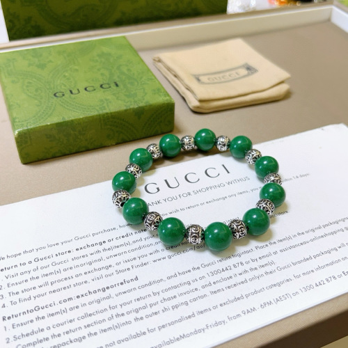 Gucci Anger Forest Green Stone Bracelet for Men and Women 1 Gucci Anger Forest Green Stone Bracelet for Men and Women