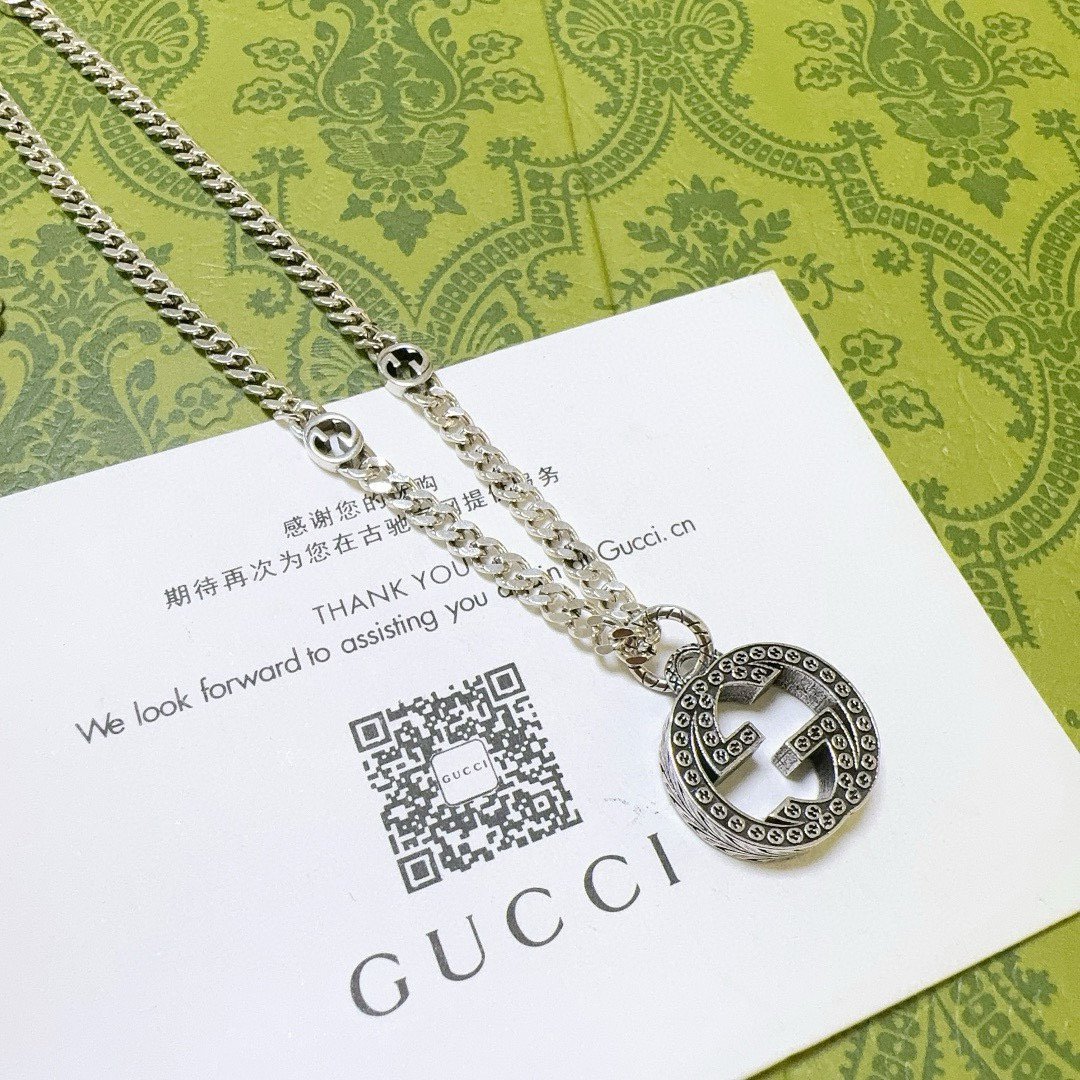    新品发布 👒𝐆𝐮𝐜𝐜𝐢古驰项链最新款链条档次更高明星同款Anger Forest系列双G经典款联名