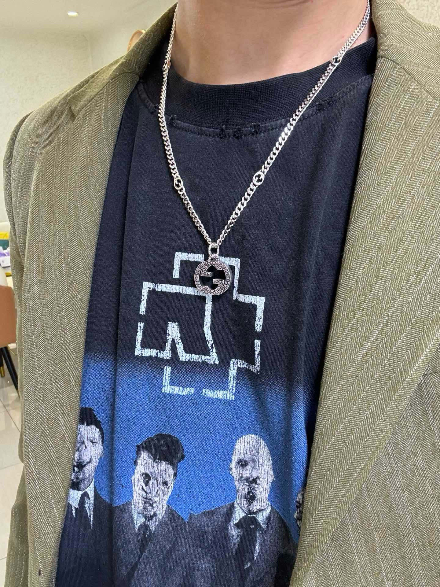    新品发布 👒𝐆𝐮𝐜𝐜𝐢古驰项链最新款链条档次更高明星同款Anger Forest系列双G经典款联名