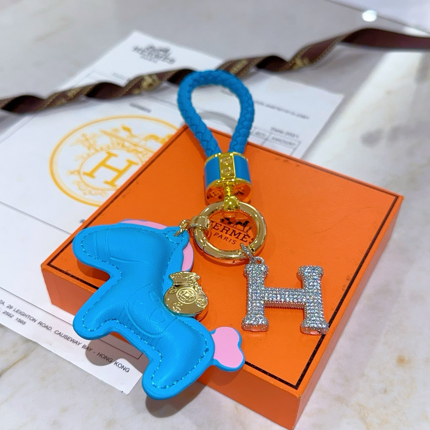 。新款Hermes爱马仕钥匙扣钥匙扣加厚版 铂金版。高级精工版色色众多网红同款 爱马仕挂饰钥匙扣❗️太考