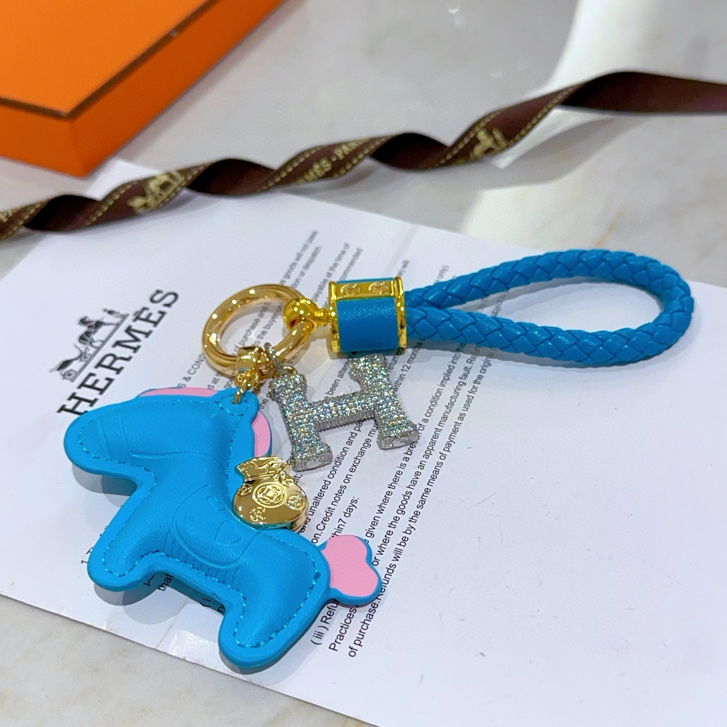 。新款Hermes爱马仕钥匙扣钥匙扣加厚版 铂金版。高级精工版色色众多网红同款 爱马仕挂饰钥匙扣❗️太考