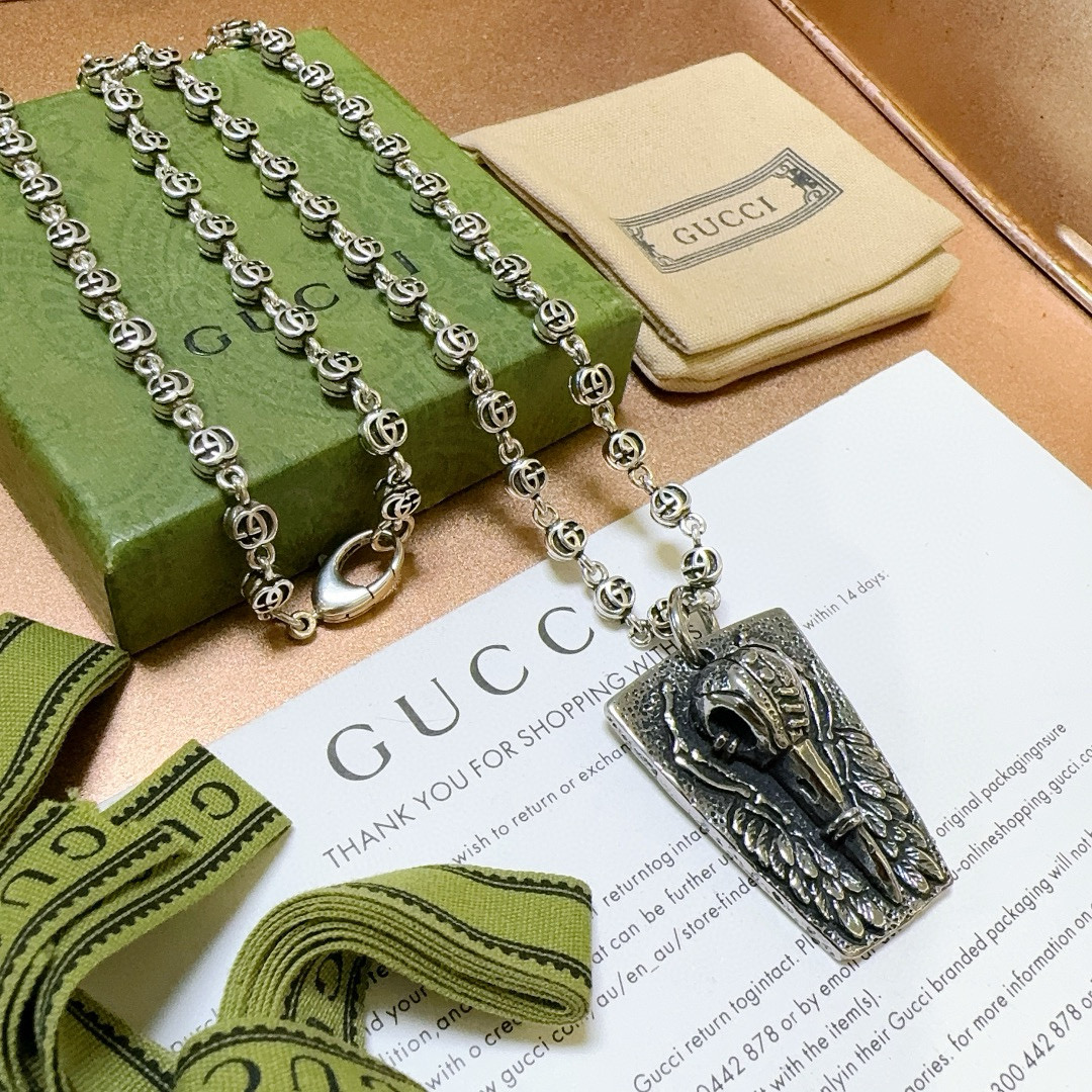    新品发布 🥤 𝐆𝐮𝐜𝐜𝐢古驰项链最新款链条档次更高明星同款Anger Forest系列双G经典款设