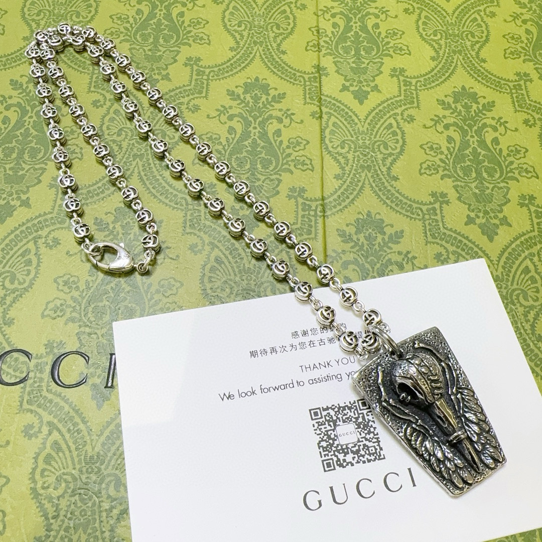    新品发布 🥤 𝐆𝐮𝐜𝐜𝐢古驰项链最新款链条档次更高明星同款Anger Forest系列双G经典款设