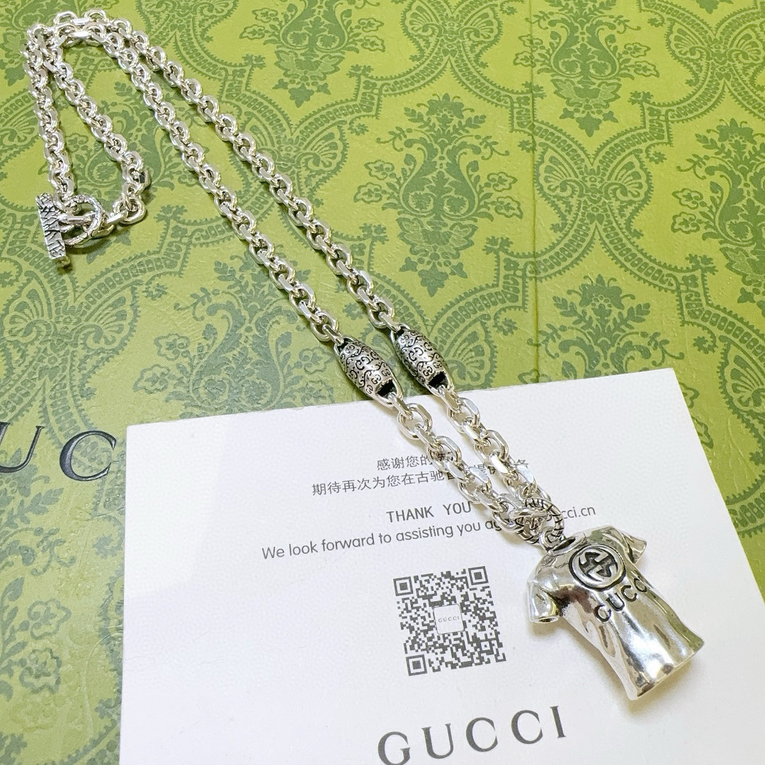    新品发布 👒𝐆𝐮𝐜𝐜𝐢古驰项链最新款链条档次更高明星同款Anger Forest系列双G经典款艺术