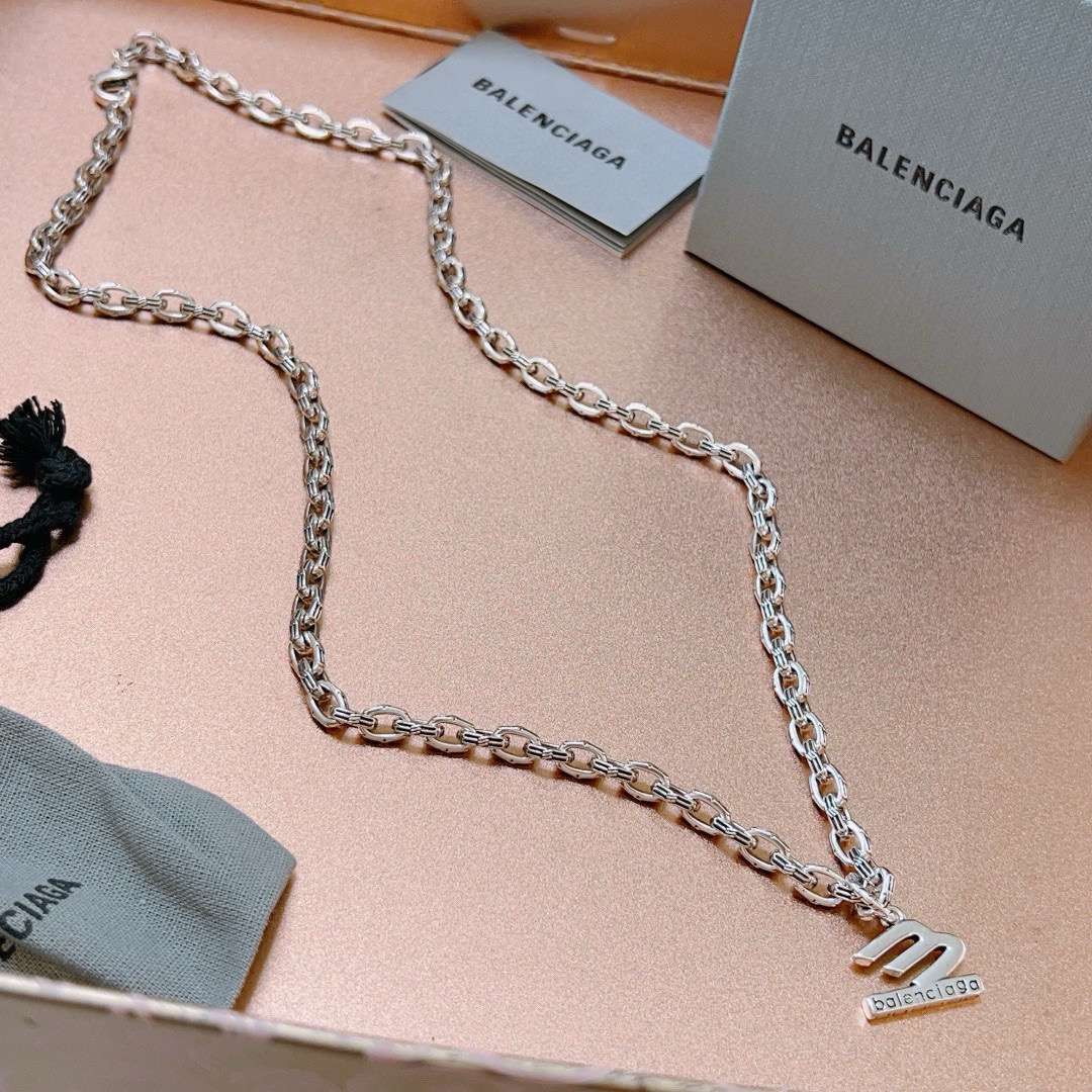 原单货🔹🔹新品发布👒 巴黎世家项链 Balenciaga 新款项链🔹专柜一致 细节做工精细 每个细节流