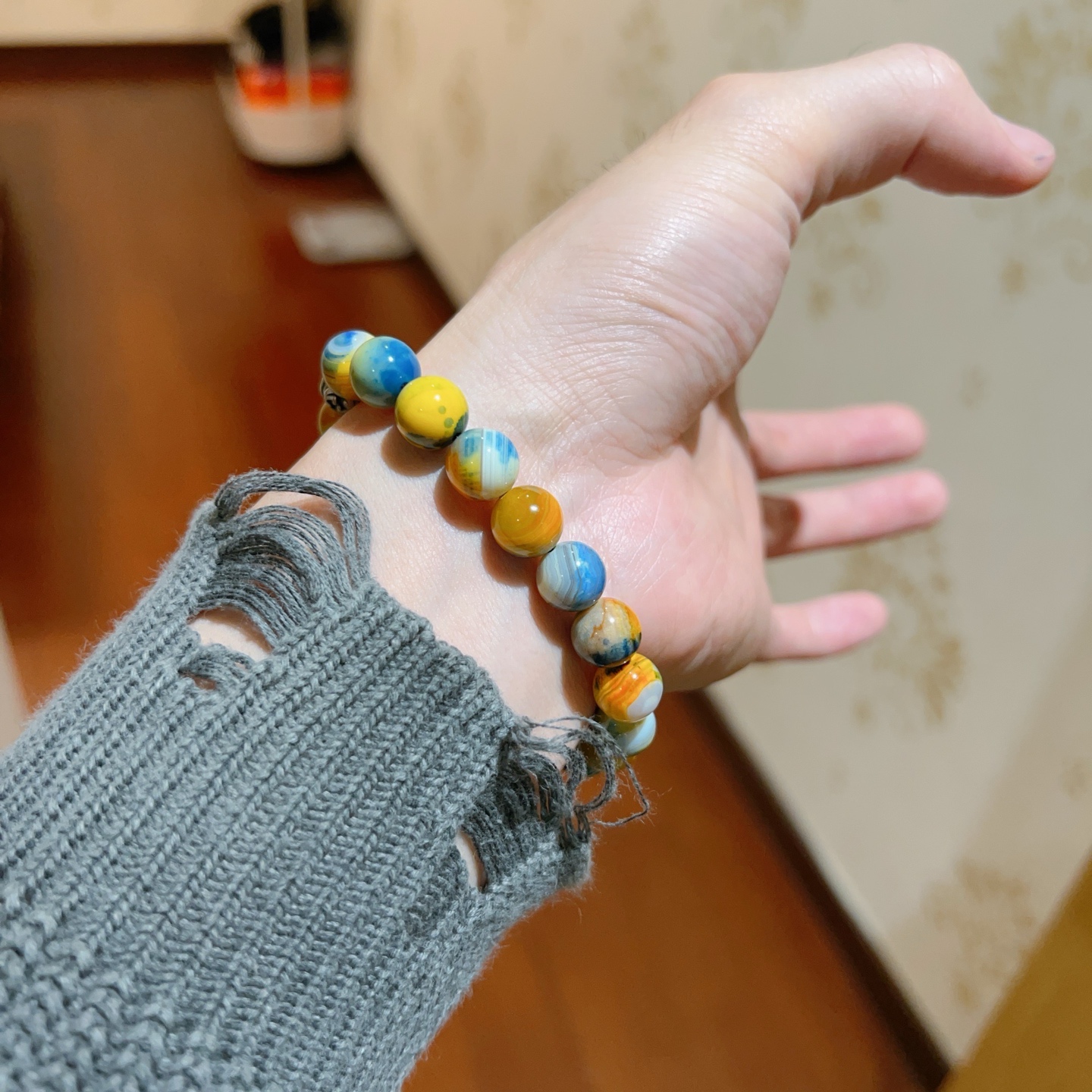   𝐆𝐮𝐜𝐜𝐢古驰手链👨👩奢华手串 男女同款 最新款全件玛瑙石串珠手链档次更高明星同款Anger For