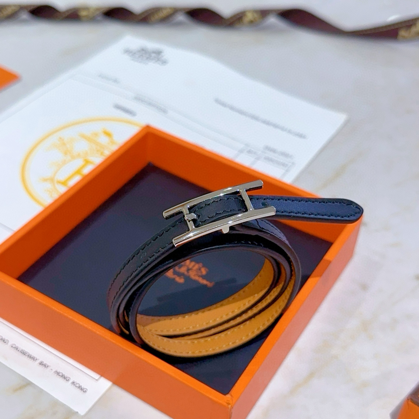    新品发售 🐎🐎爱马仕手绳皮绳手链最新款纯手工牛皮材质钢印logo档次更高明星同款Anger Fo