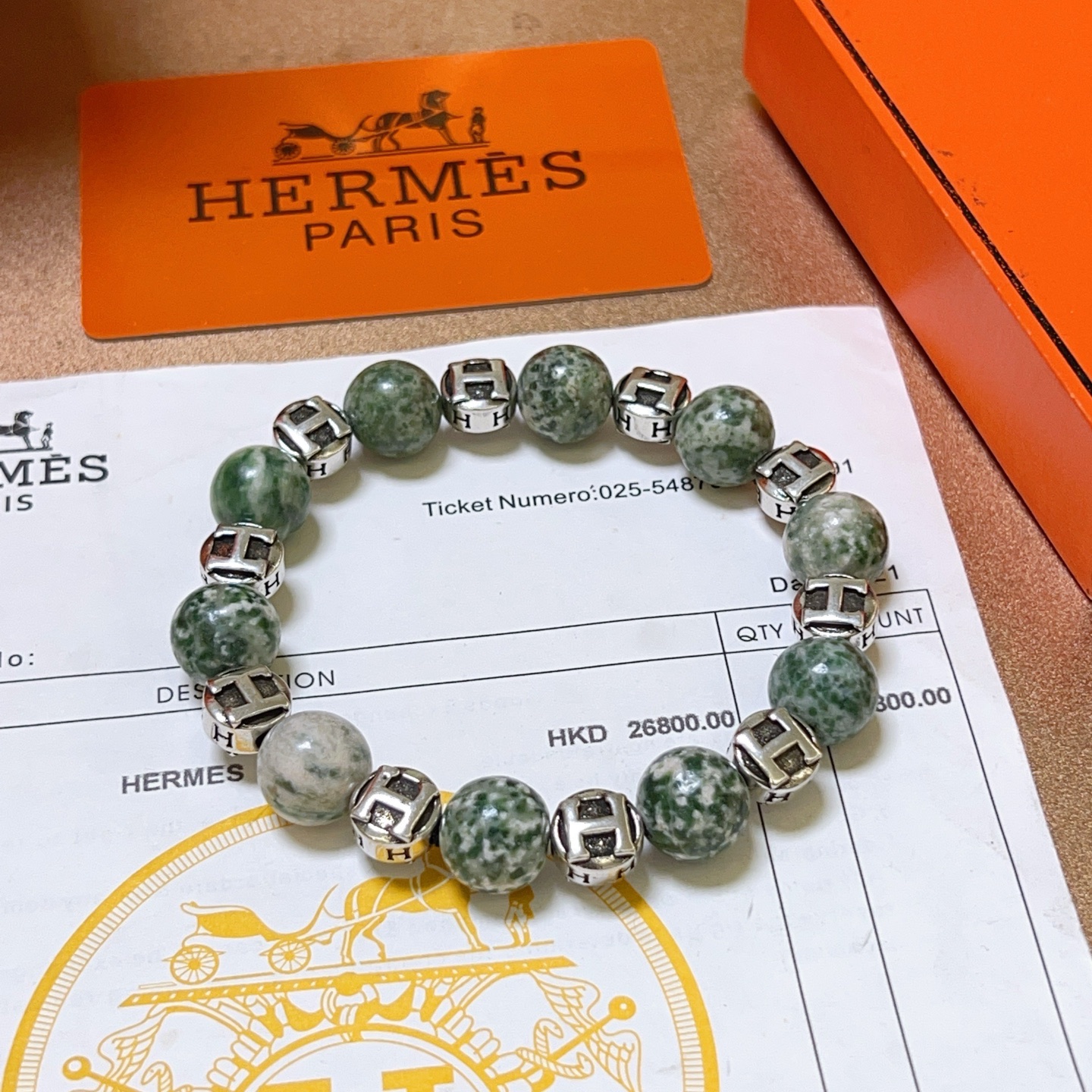   新品发布 👒Hermas爱马仕手链👨👩奢华爱马仕手串 天然石药王石手链男女同款 最新款全件串珠手链档